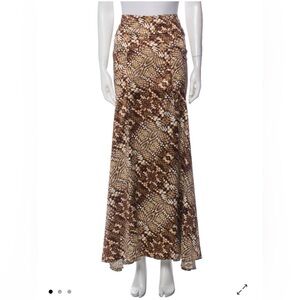 Just Cavalli animal print long skirt